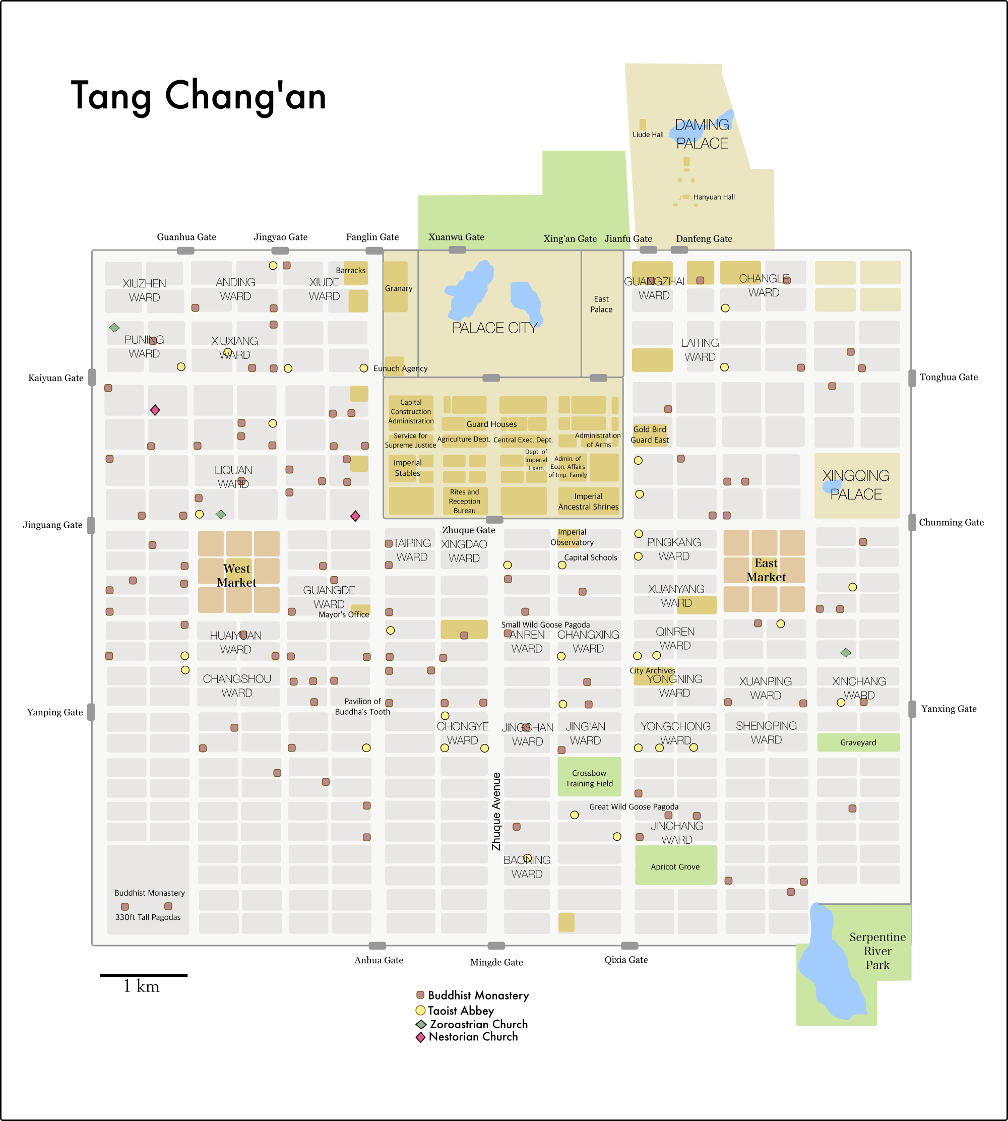 map of chang'an