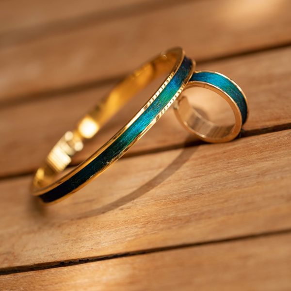 The Orient of Cycles Ring and Bangle Set