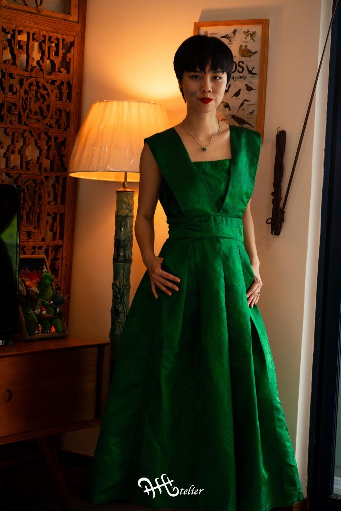 Jadeite Damask Signature Dress