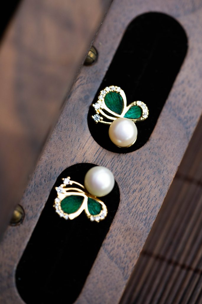 Butterfly Pearl Earrings
