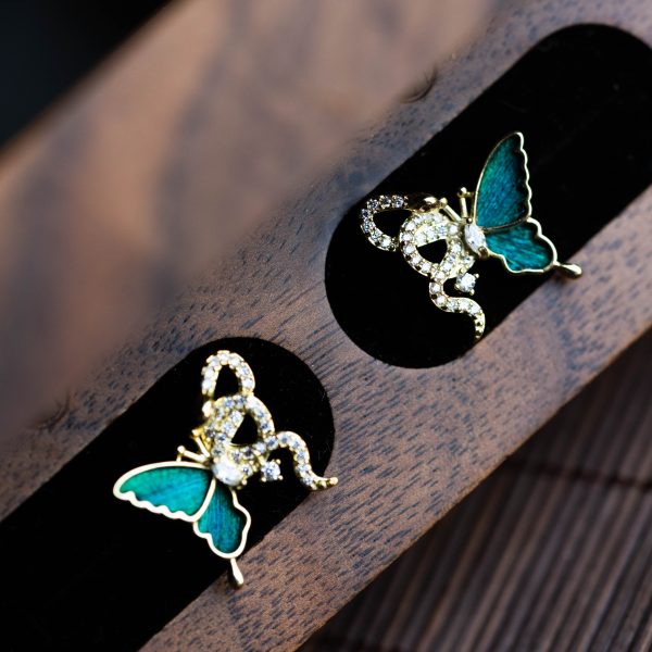 Filigree Butterfly Studs