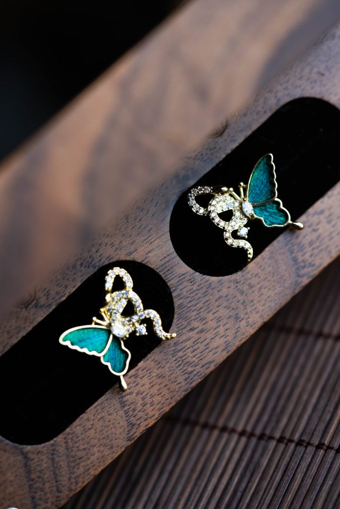 Filigree Butterfly Studs